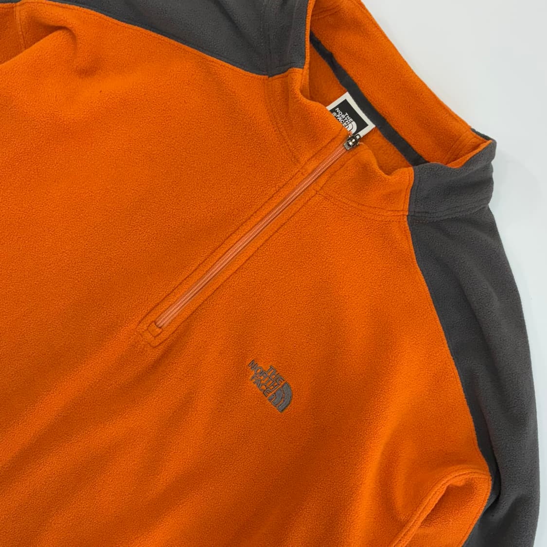 The northface  노스페이스 TKA 100 오렌지 반집업 플리스 상품이미지3