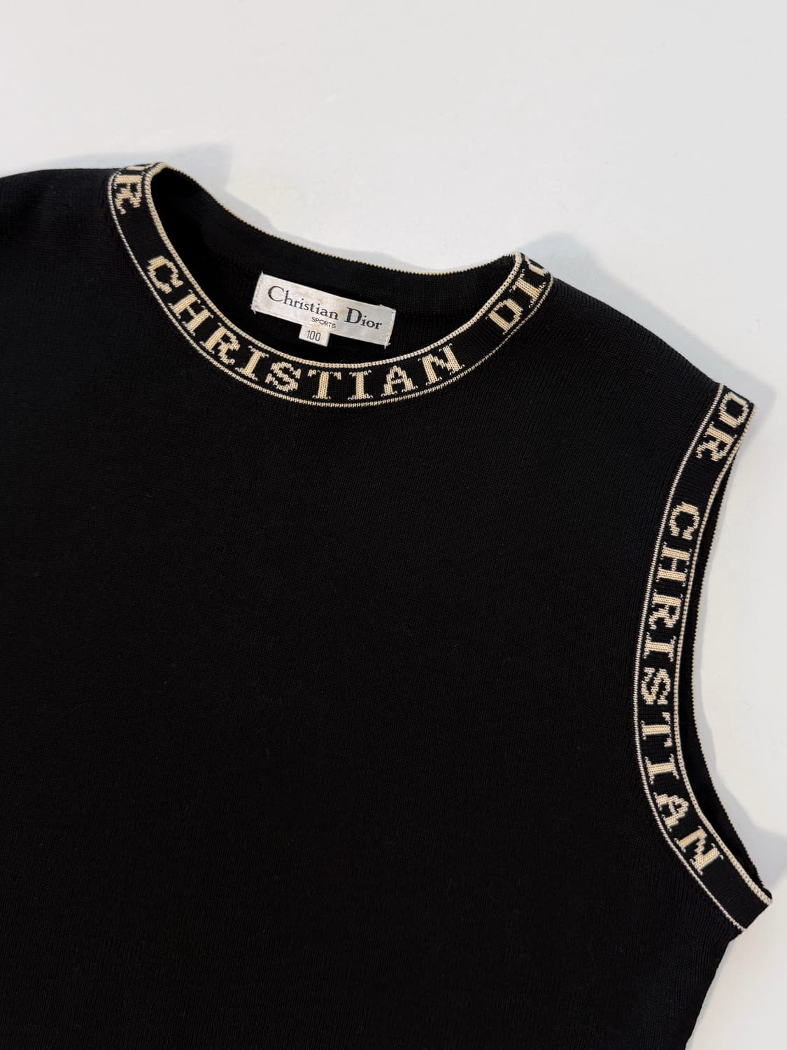 크리스찬 디올 루즈핏 90‘s 스펠로고 니트 베스트 상품이미지2