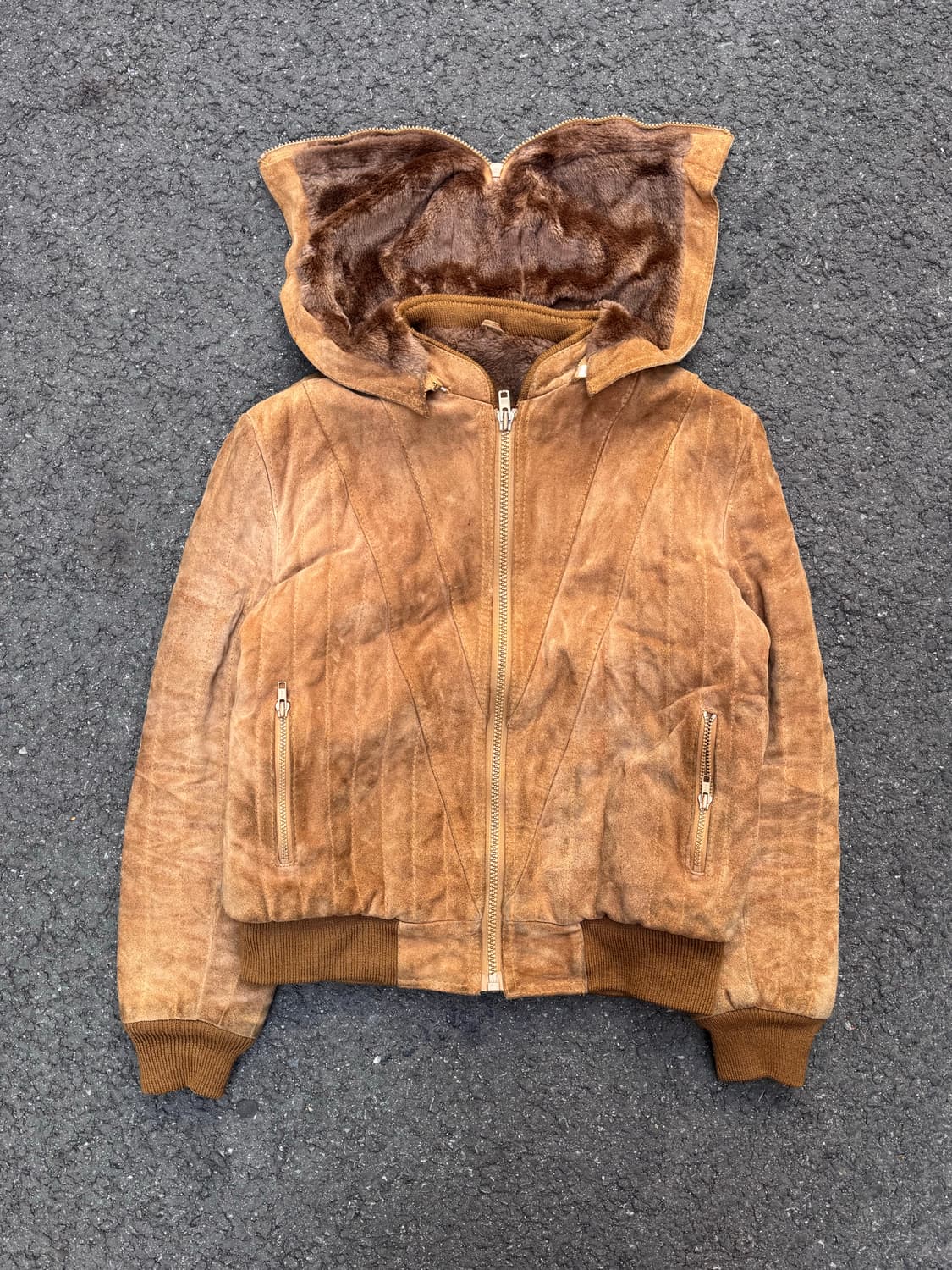 HI Gear 스웨이드 후드 가죽자켓  상품이미지2