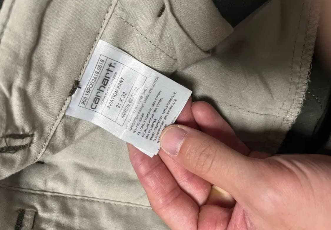 칼하트 wip 에비에이션 카고팬츠 31 상품이미지3