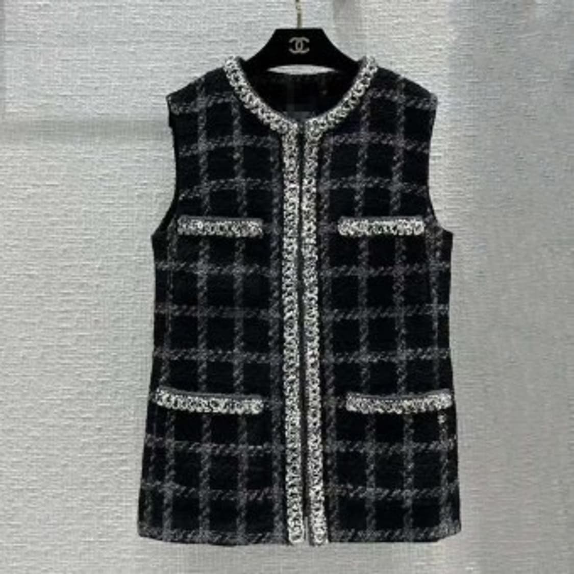 샤넬 트위드 베스트 자켓 상품이미지5
