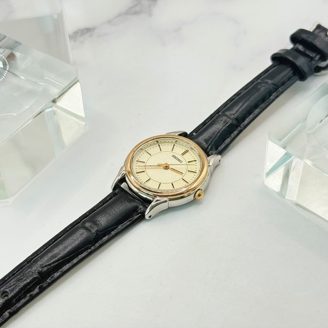 90s00s 빈티지 세이코 투톤 파우더 다이얼 워치 상품이미지5