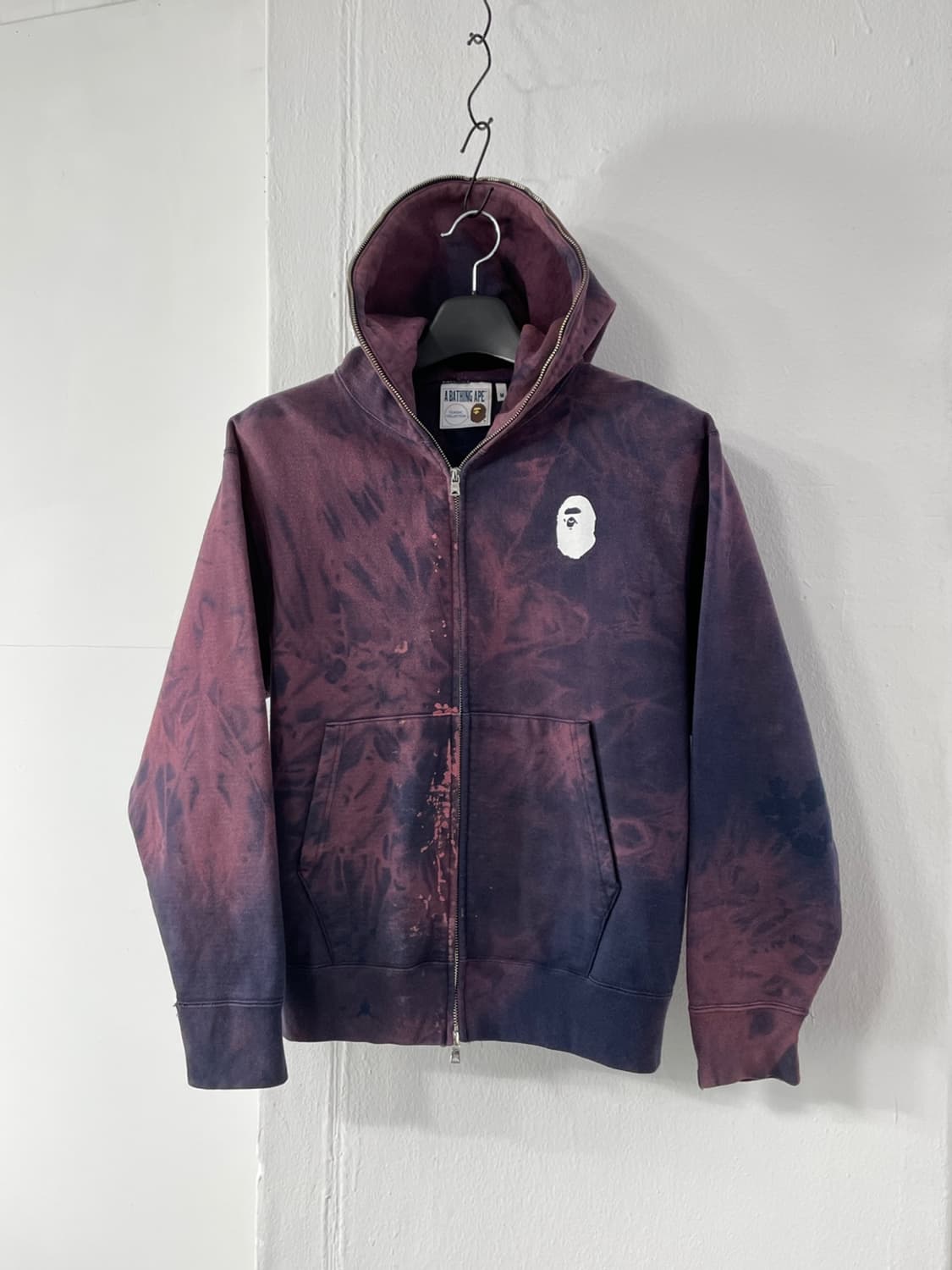 베이프 가먼트 다이 컬리지 후드집업  상품이미지1