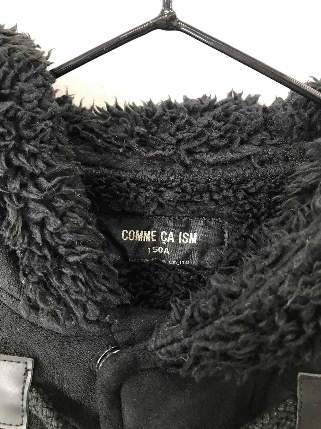 Comme Ça Ism Black Shearling Duffle Coat 상품이미지5