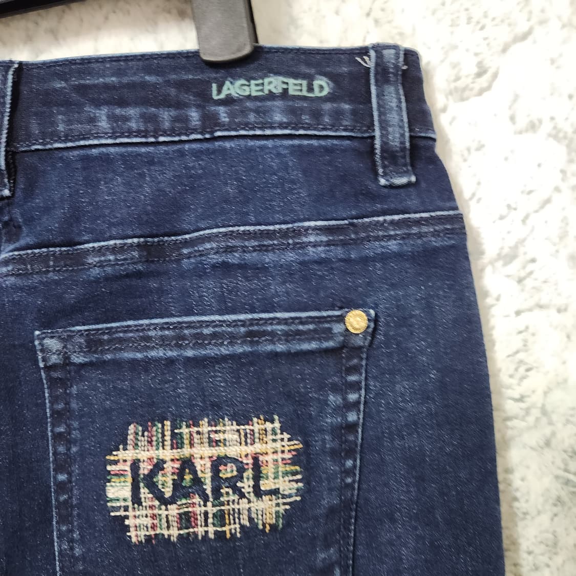 H613 [28] 칼라거펠트 밴딩 데님 청바지 상품이미지4