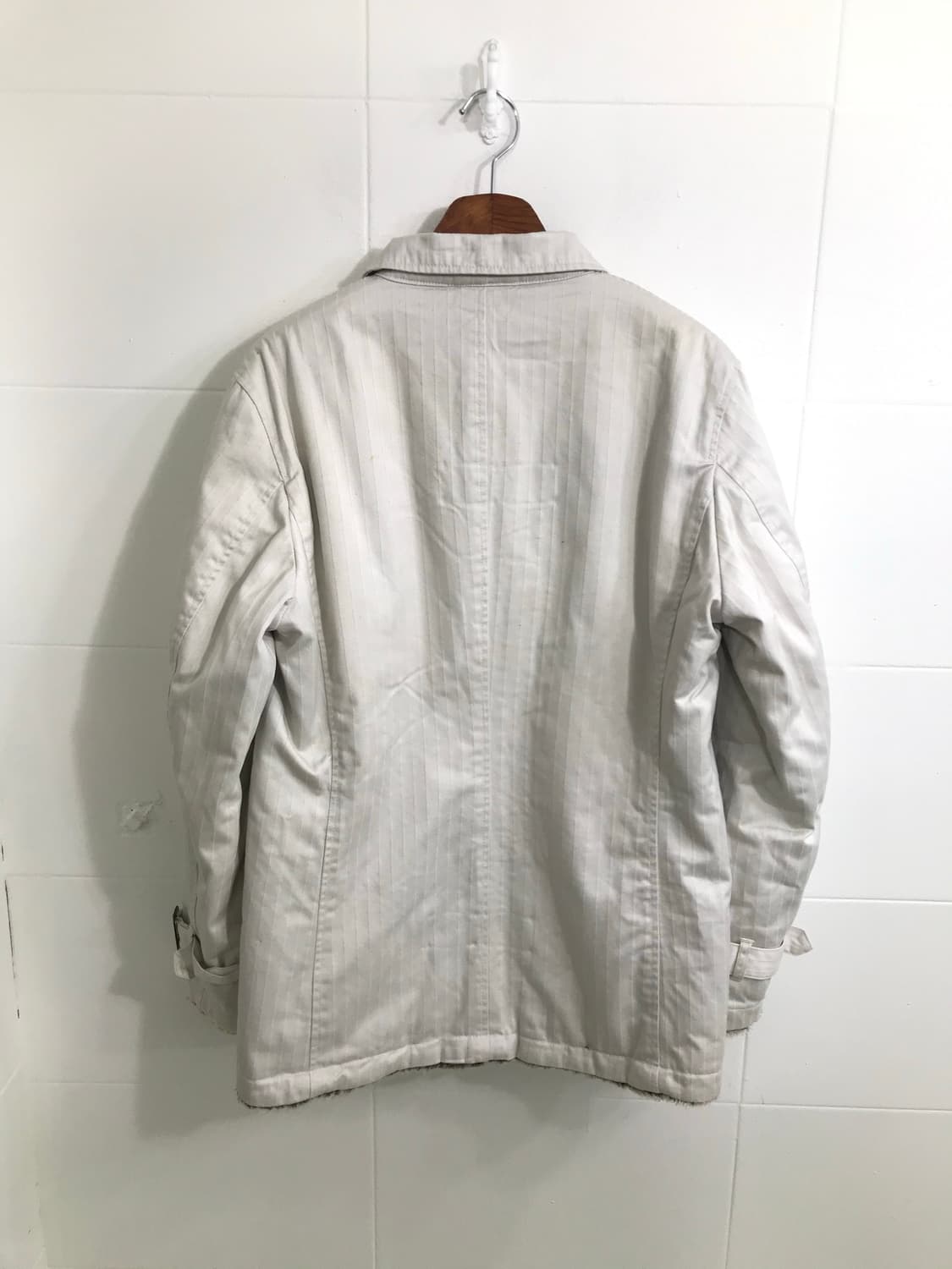 빈티지 화이트 퍼 버튼 자켓 상품이미지6