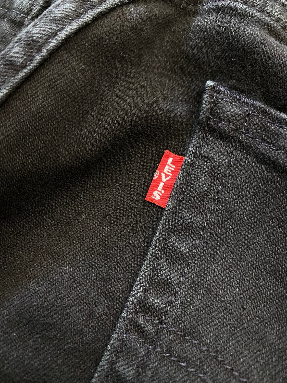 [32] Levi's 505 리바이스 프리미엄 빅E 블랙 데님팬츠 상품이미지3