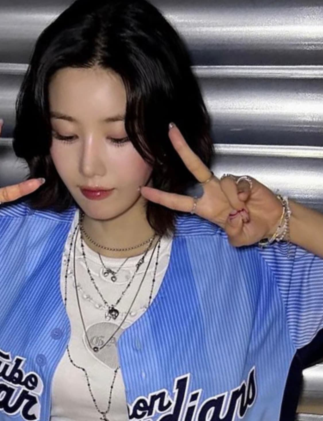 미착용) 앵브록스 키치 하트 펄 팔찌 상품이미지4