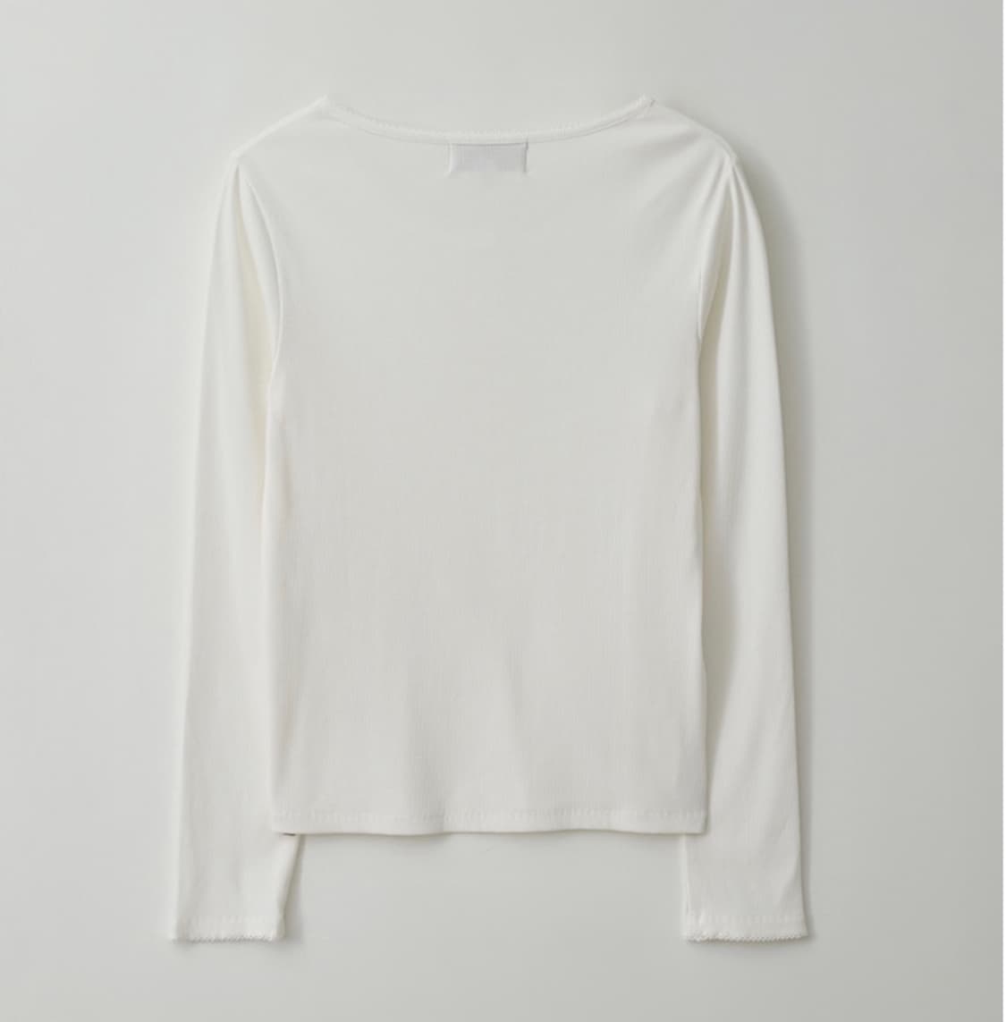 로라로라 NUBASIC BUTTON LONG SLEEVE T-SHIRT  상품이미지2
