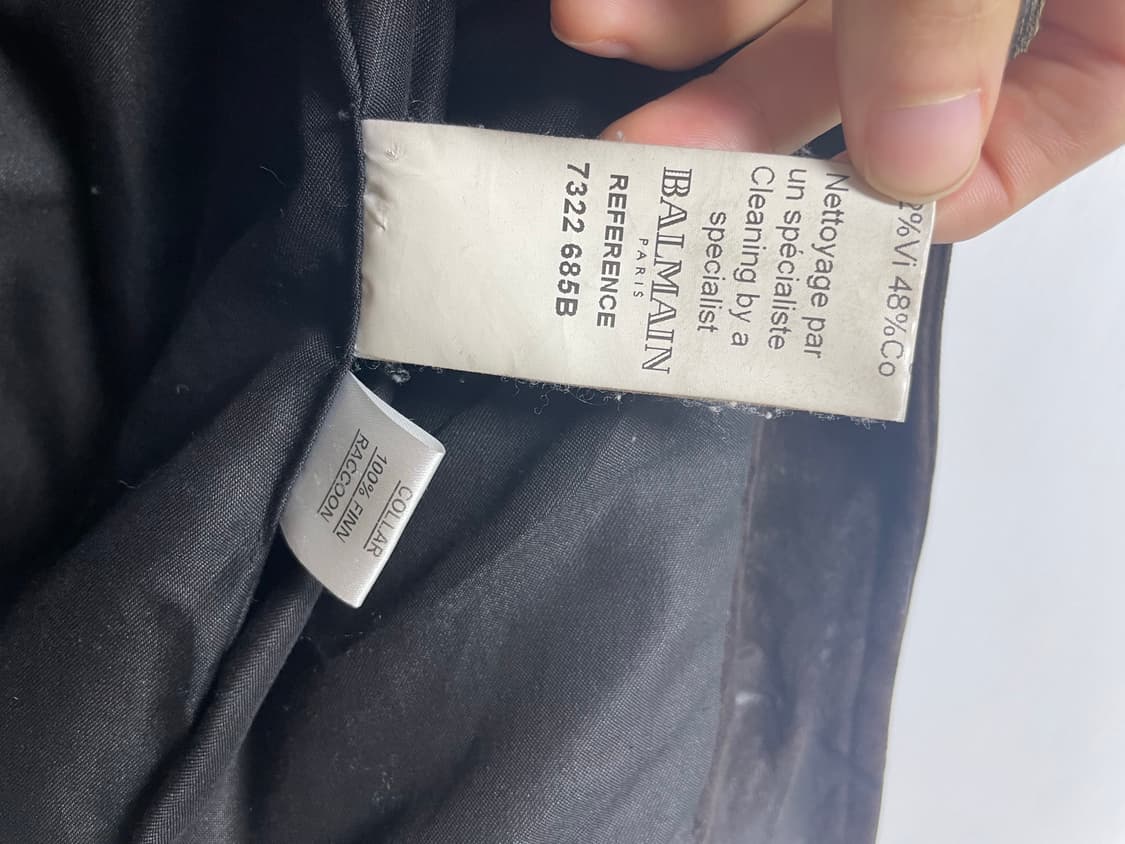 발망 10aw 라쿤퍼 레더자켓 고트스킨 상품이미지6