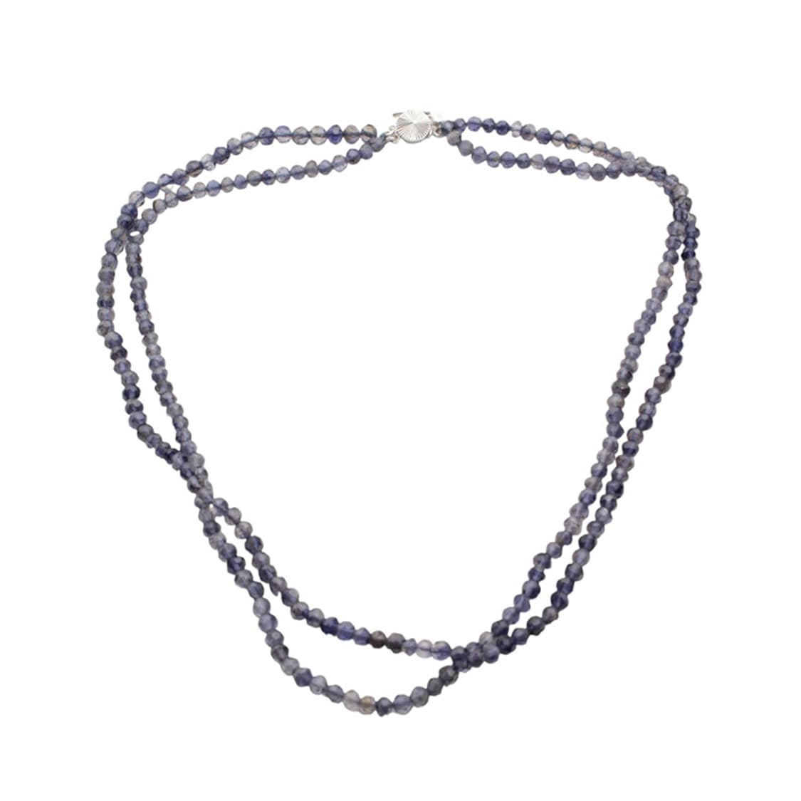 흑진주 펜던트 흑수정 비즈 목걸이 (14K 화이트골드 잠금) 상품이미지4