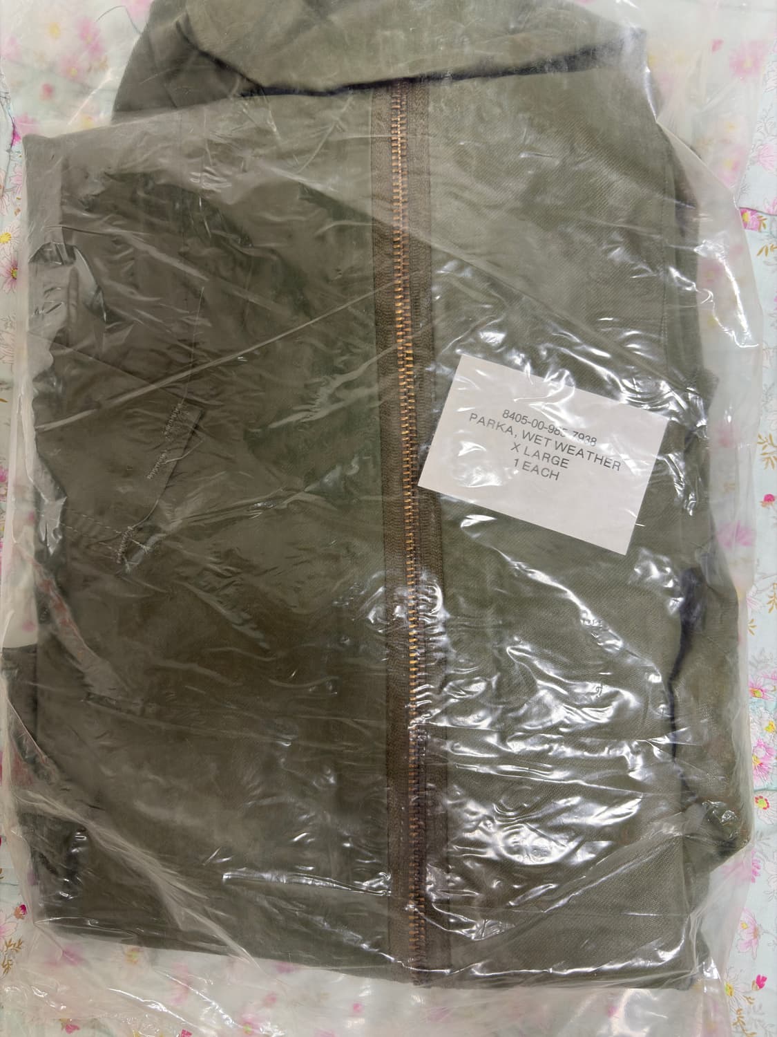 1970‘s 베트남전 미군 웻웨더 파카(우의, 자켓) XL 상품이미지2