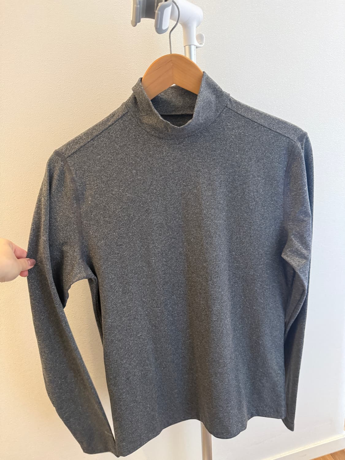 몽벨 반목 폴라 티셔츠 M(95) 회색 상품이미지1