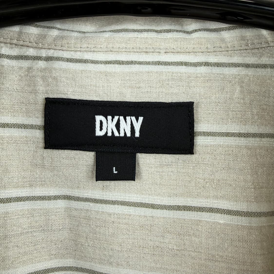 (L) DKNY 린넨 스트라이프 셔츠 상품이미지3