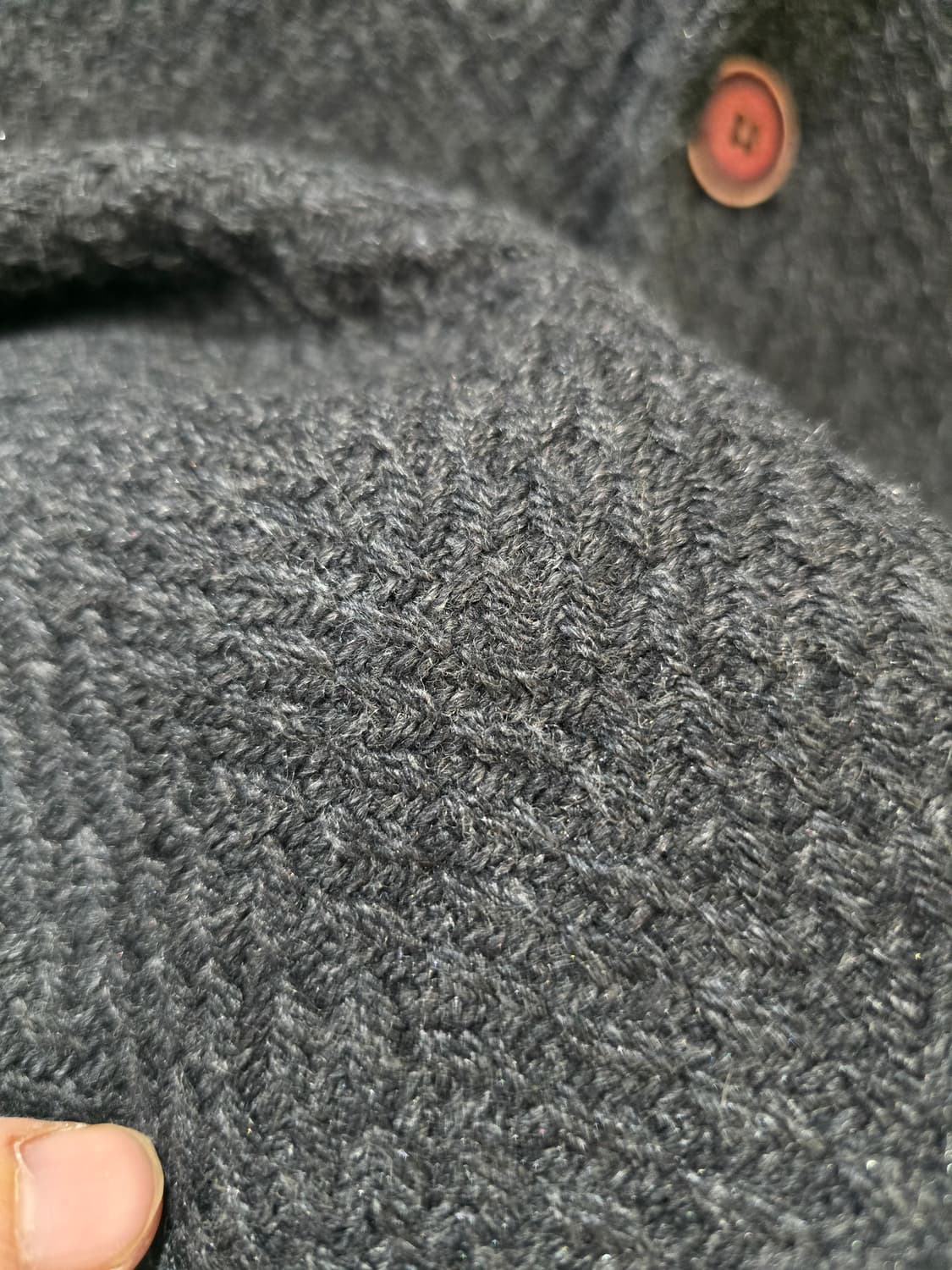 엔 리버티 헤링본 남성 코트 차콜색 상품이미지3