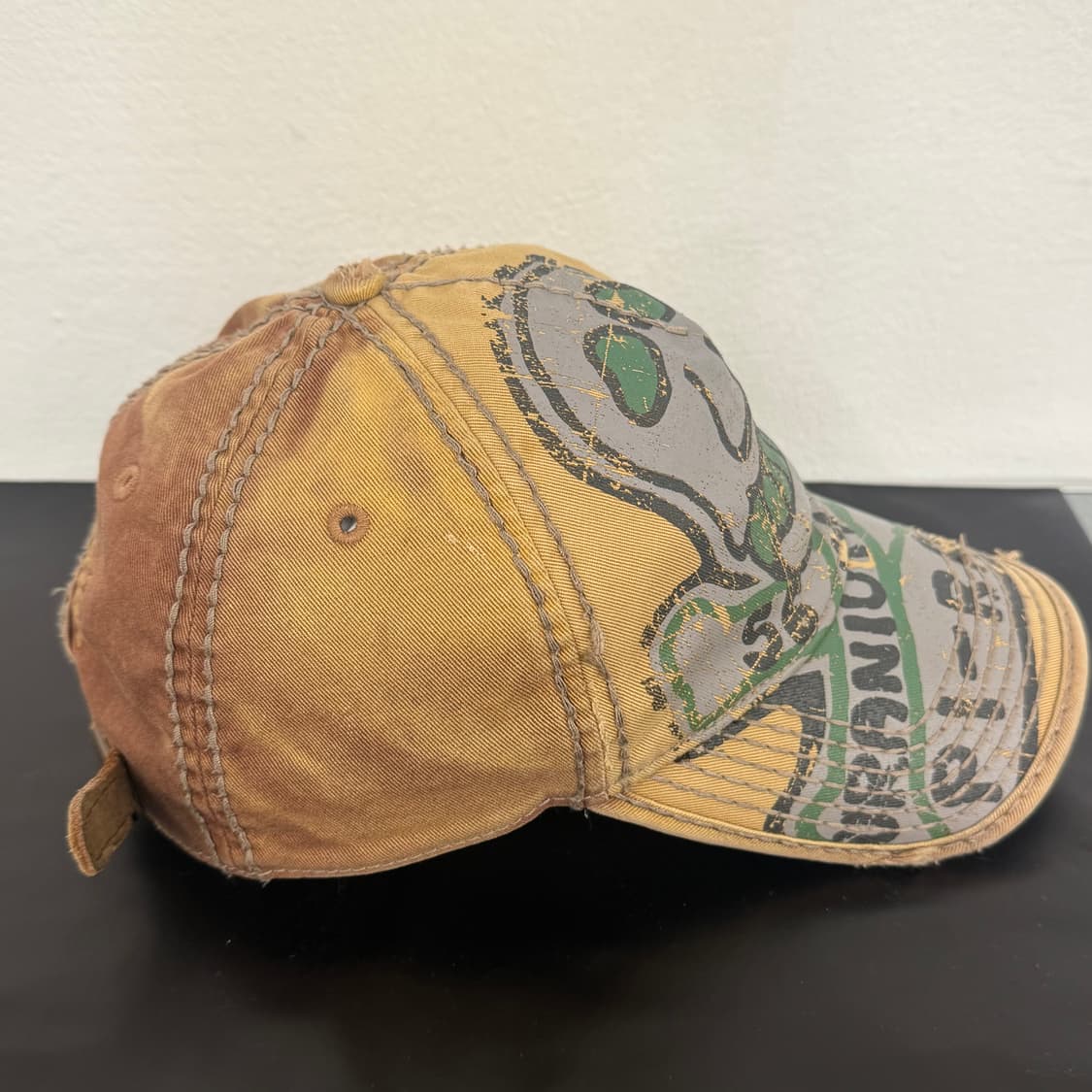 트루릴리전 디스트레스드 해골 스트랩백 상품이미지4