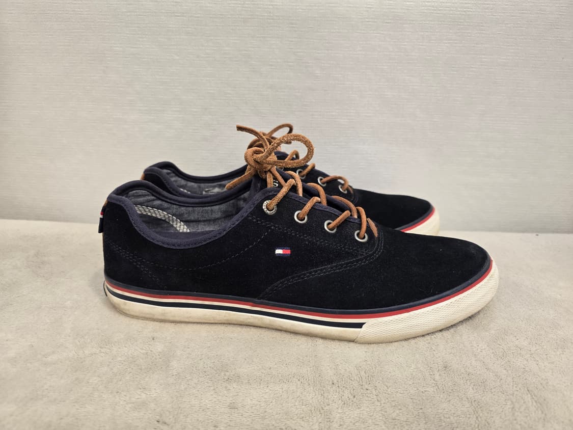 타미힐피거 남성 스웨이드 스니커즈 네이비 265 상품이미지3