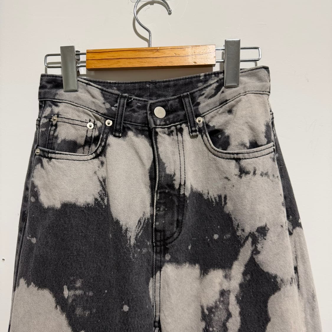 흑청 와이드핏 데님팬츠 상품이미지2