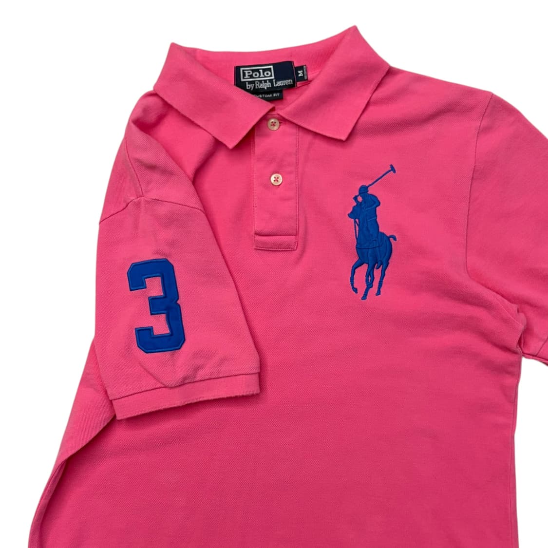 Polo Ralph Lauren 폴로 빅포니 핑크 카라티 M 상품이미지3