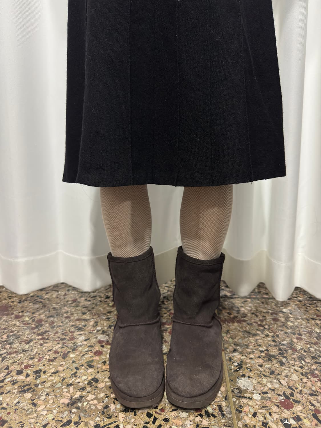 evu brown fur boots 상품이미지2