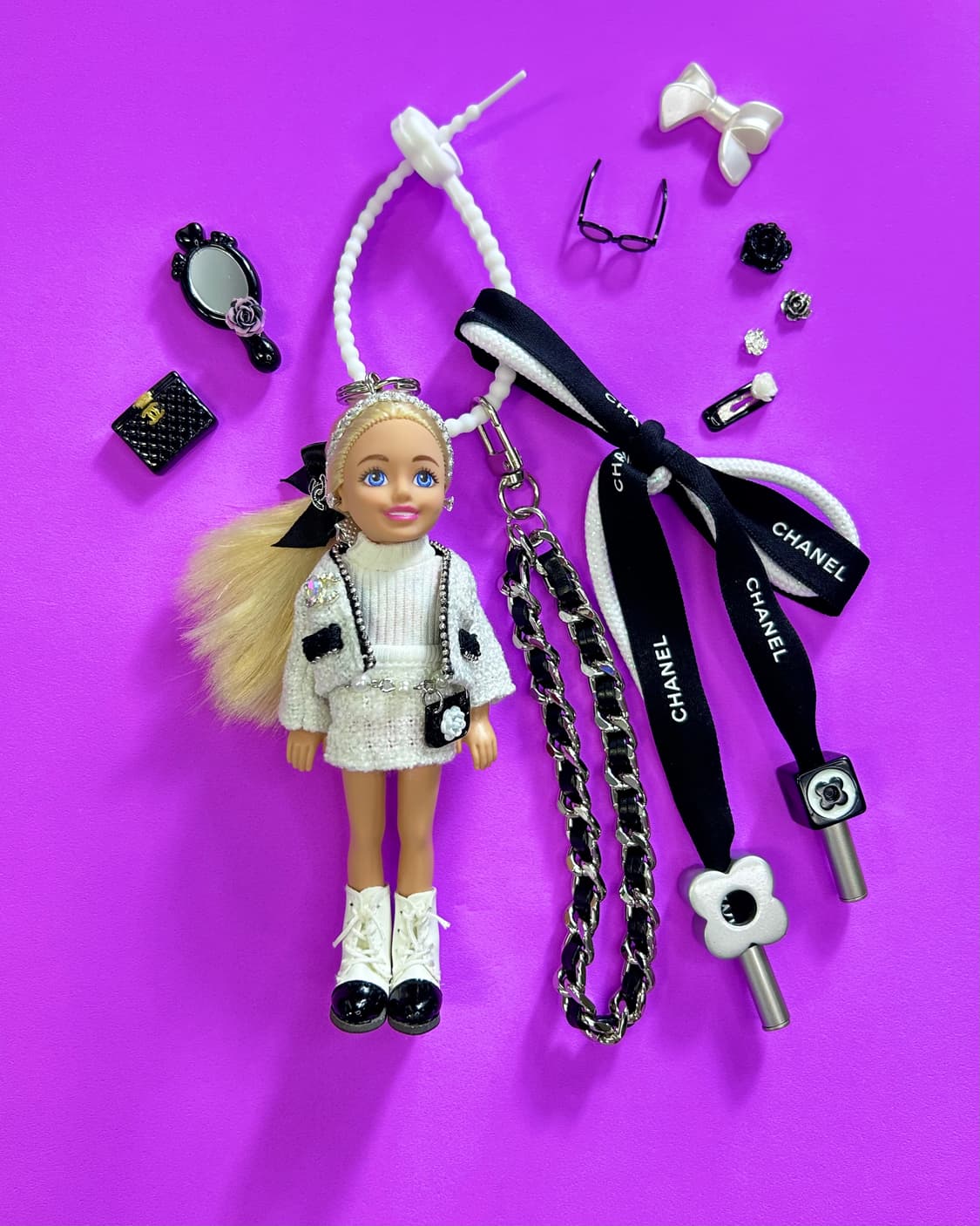 (27)바비키링 정품USA 마텔사 바비인형 커스텀키링 상품이미지1