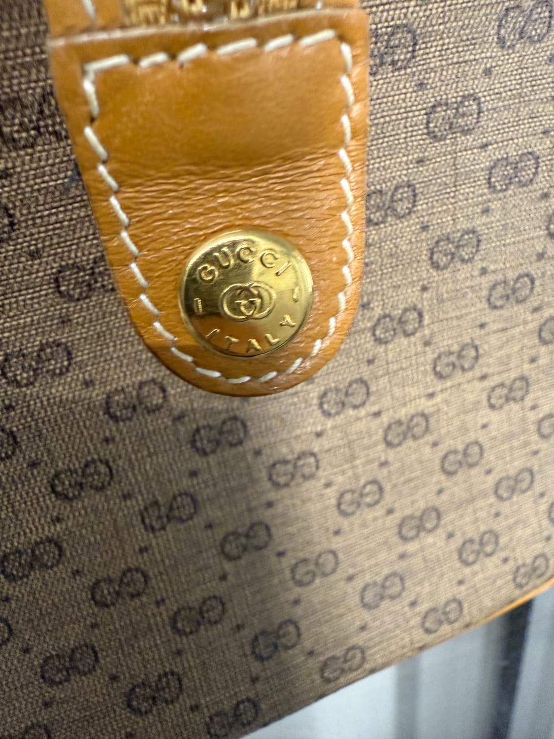 구찌 빈티지GG 패턴 탑 핸들 토트백 상품이미지5