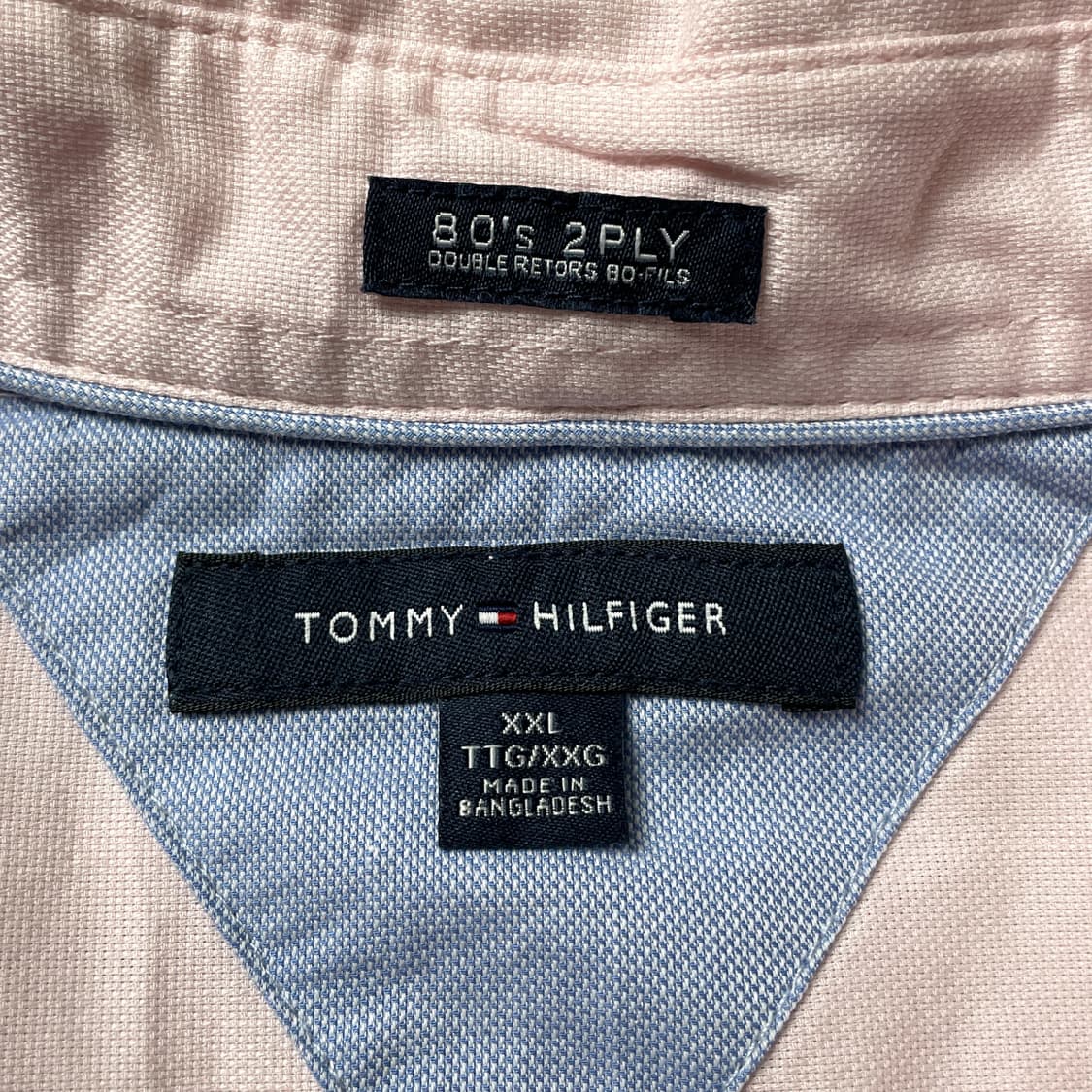 TOMMY HILFIGER 토미힐피거 빈티지 핑크 코튼셔츠 A00585 상품이미지9