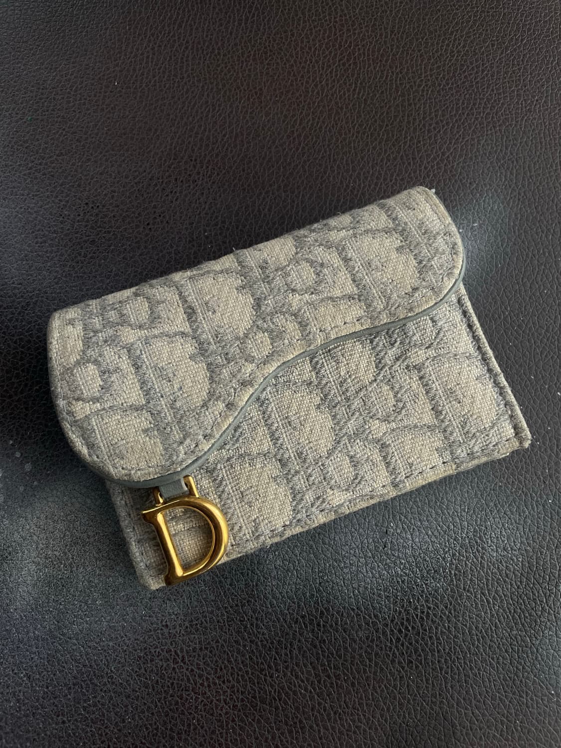 디올 오블리크 카드지갑 새들 라이트 그래이 상품이미지1