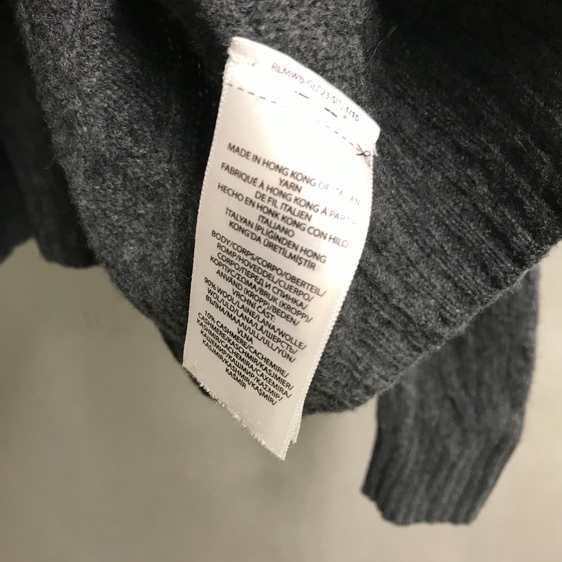 폴로 랄프로렌 케이블 니트 차콜 M 상품이미지6