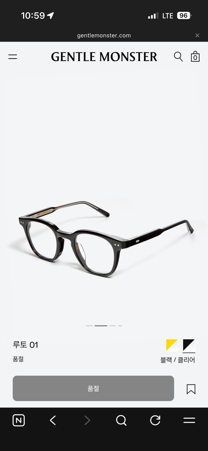 젠틀몬스터 루토01 블랙 상품이미지2