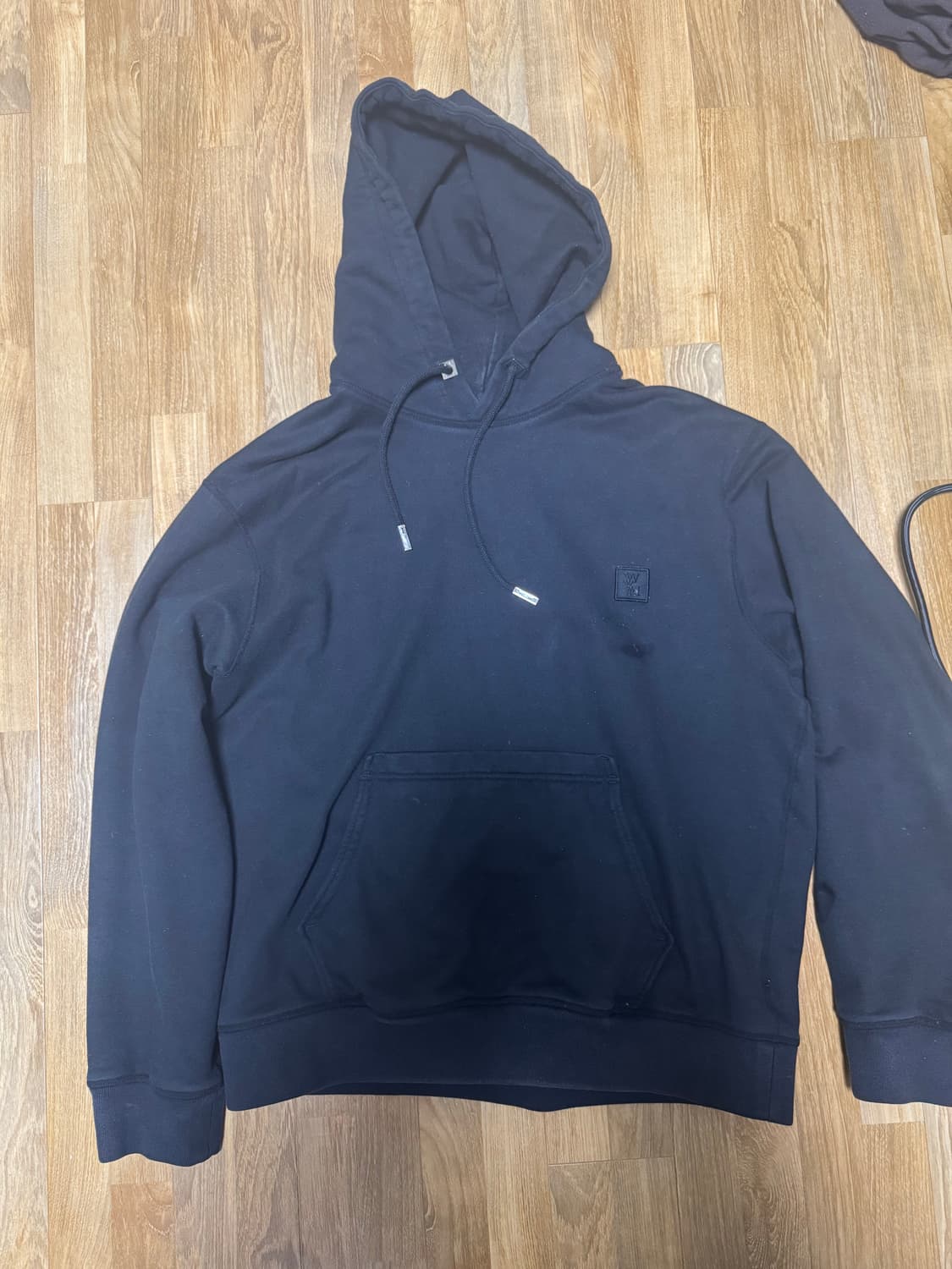 우영미 후드티 (블랙) 상품이미지1