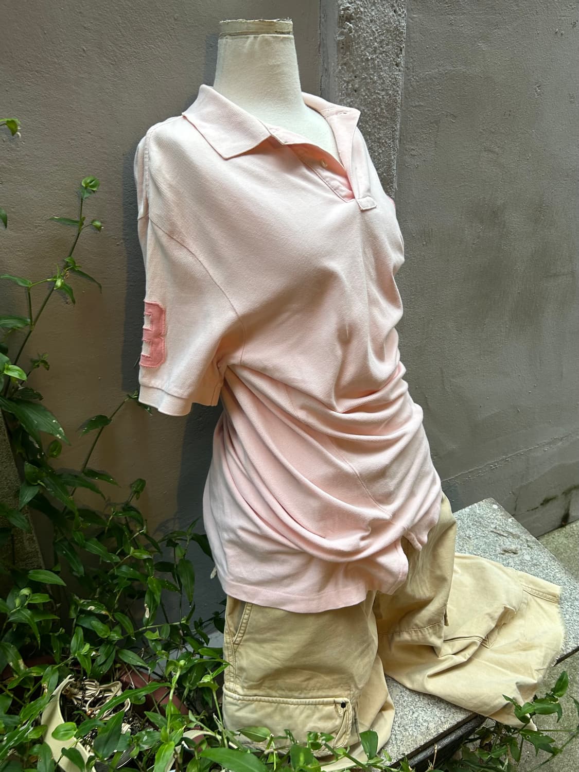 VTG 00s 폴로 딸기우유 피케 반팔 티셔츠 상품이미지2