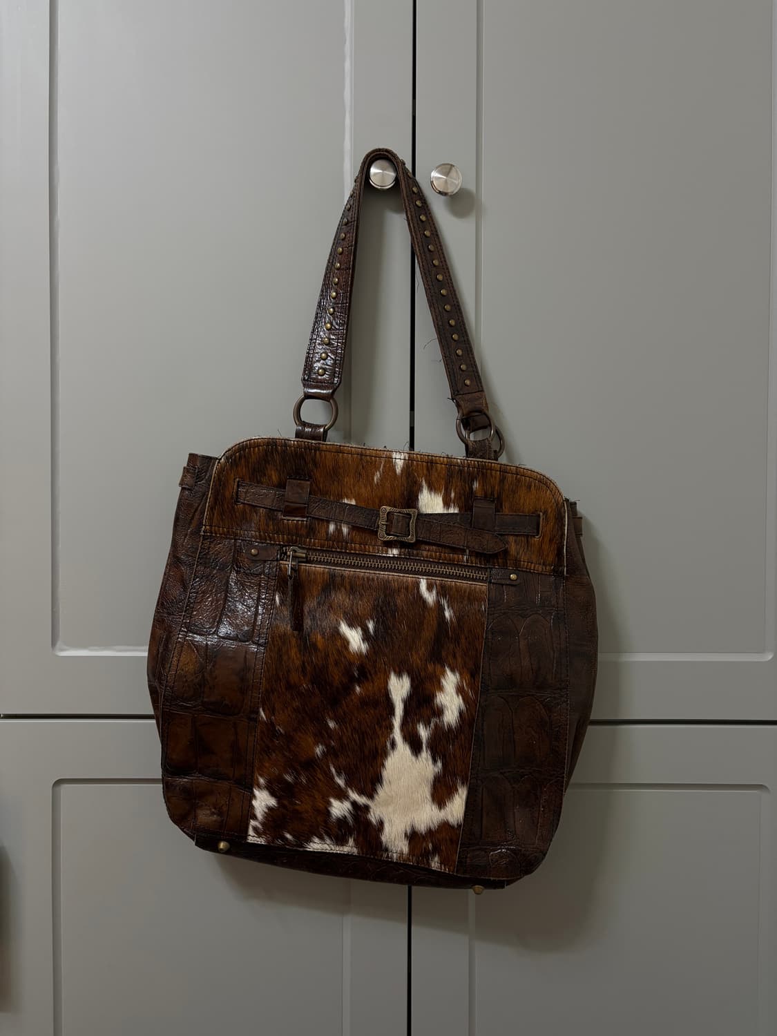 빈티지 송치 토트백 상품이미지1