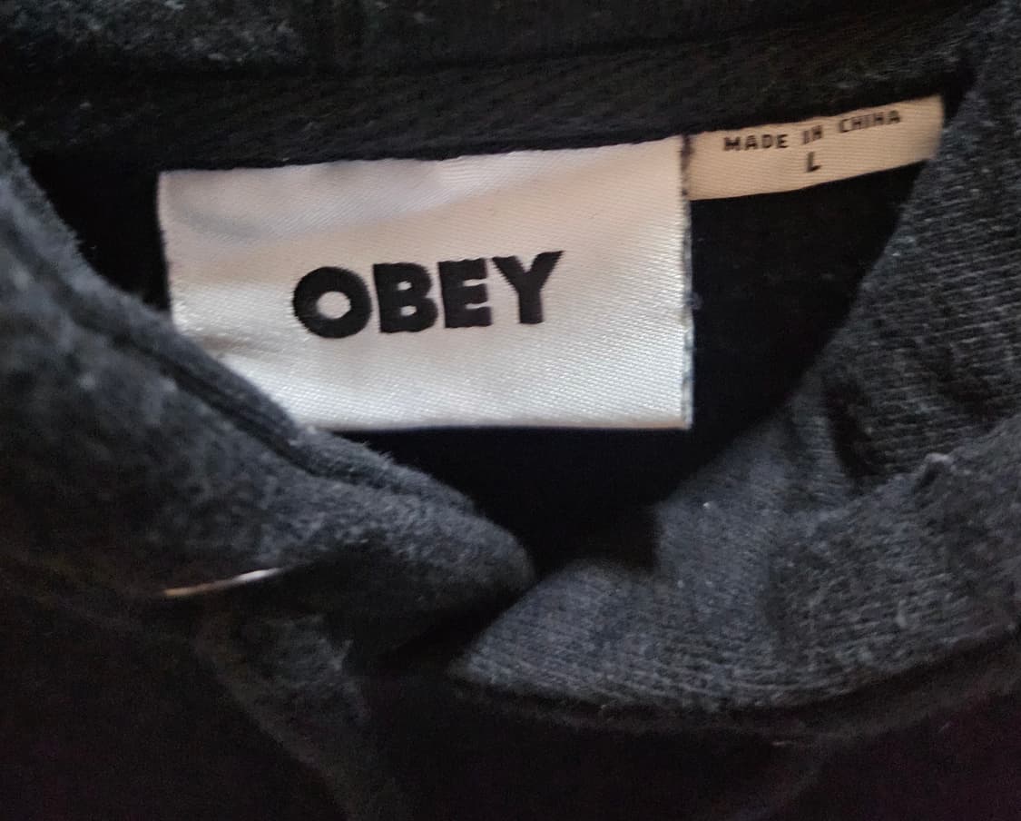 OBEY 버터플라이 오버핏 후드 블랙 L 상품이미지5