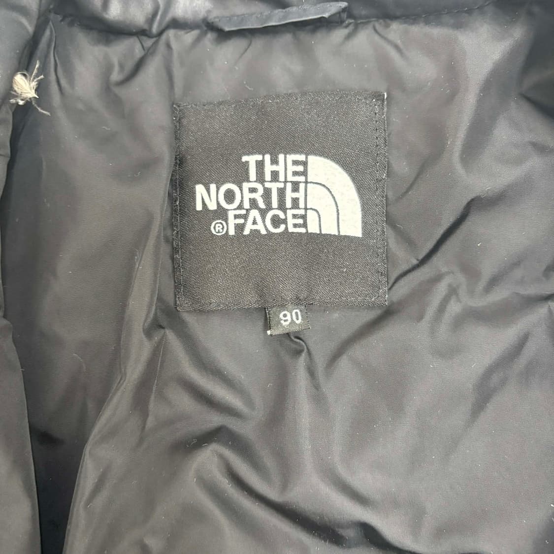노스페이스 600필 블랙 구스다운 자켓 경량 패딩(90) 상품이미지4
