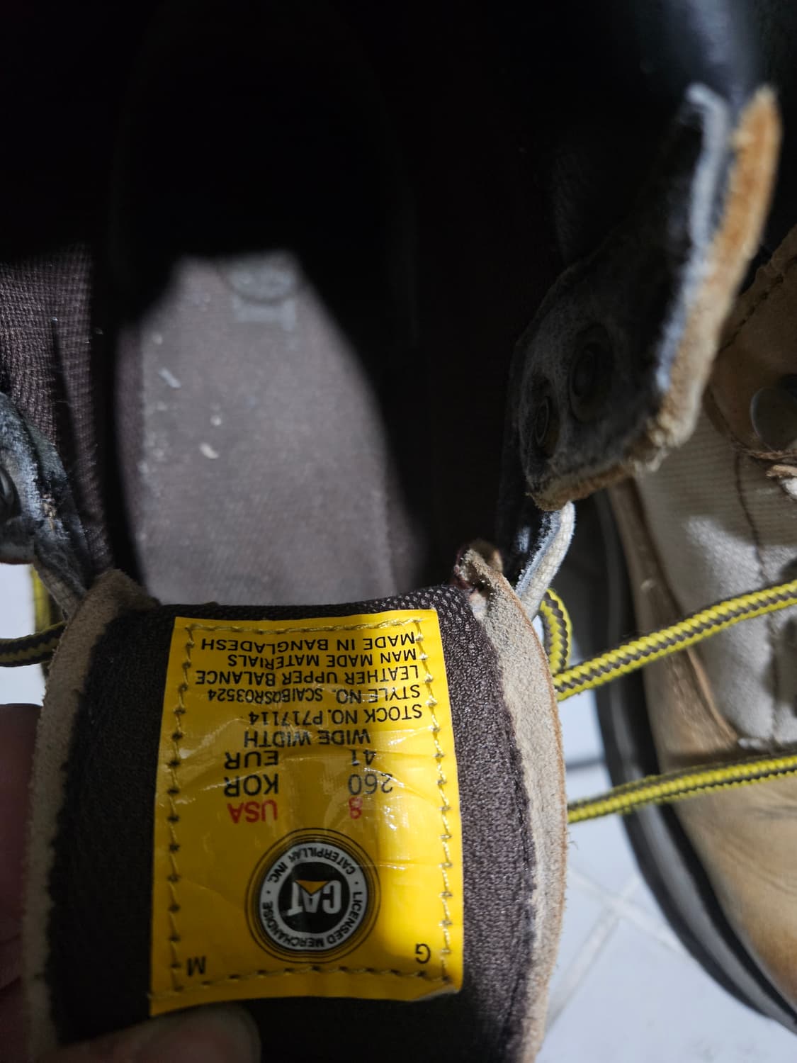 캐터필라 워커 260~270 상품이미지5