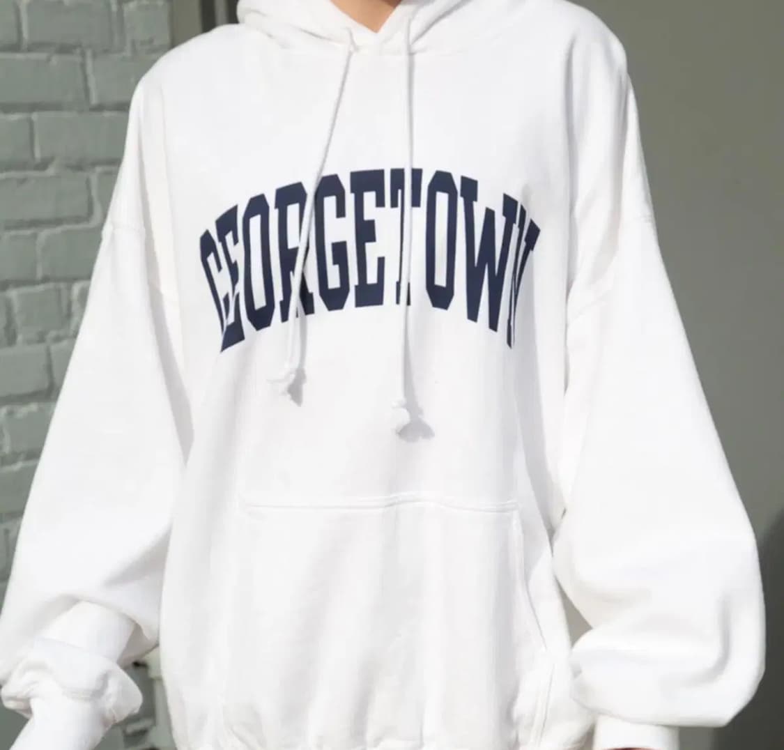 브랜디멜빌 화이트 후드티 상품이미지1