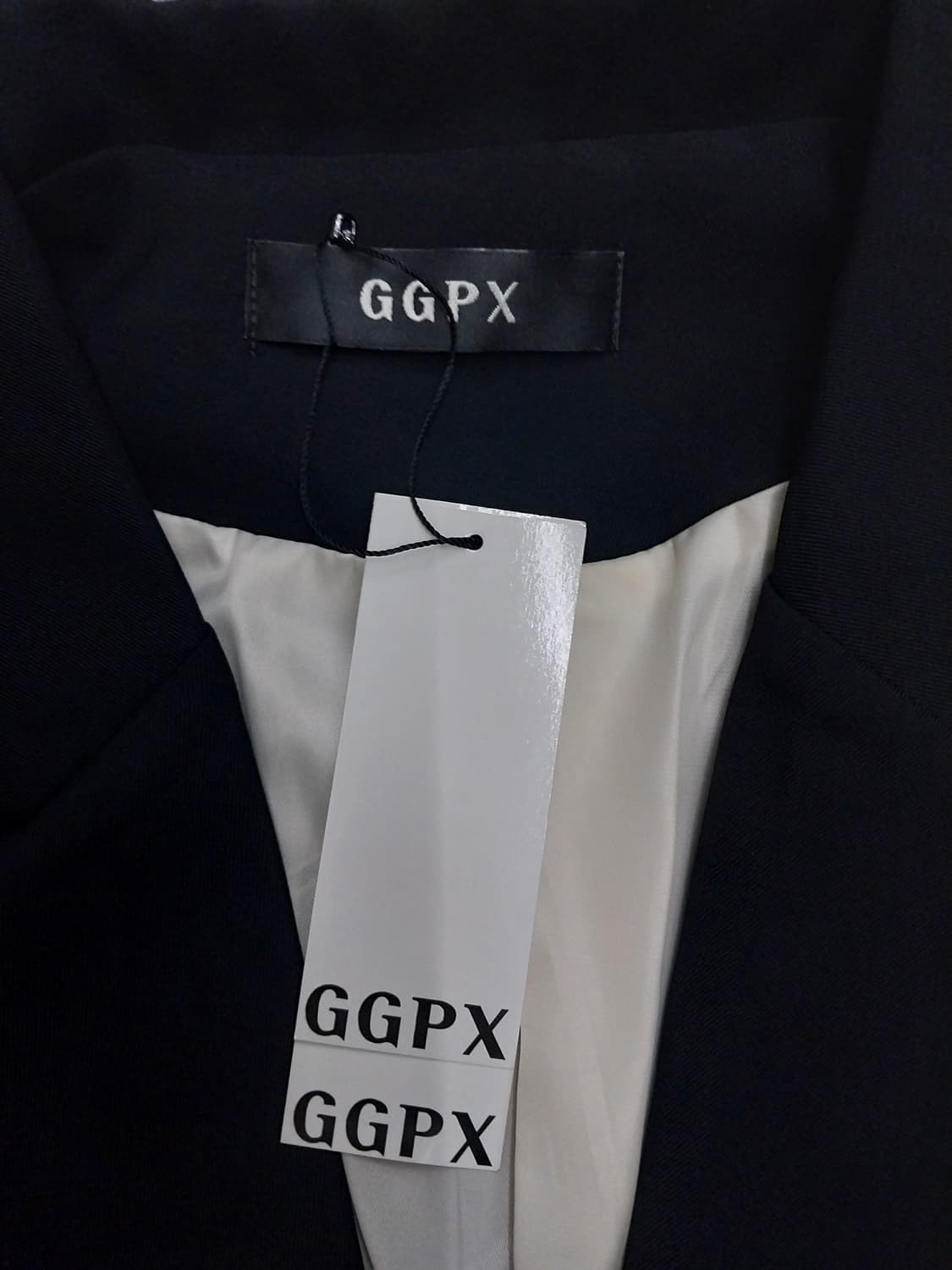 (새상품) GG PX 블랙 배색 카라 블레이저 (66반까지) 상품이미지3