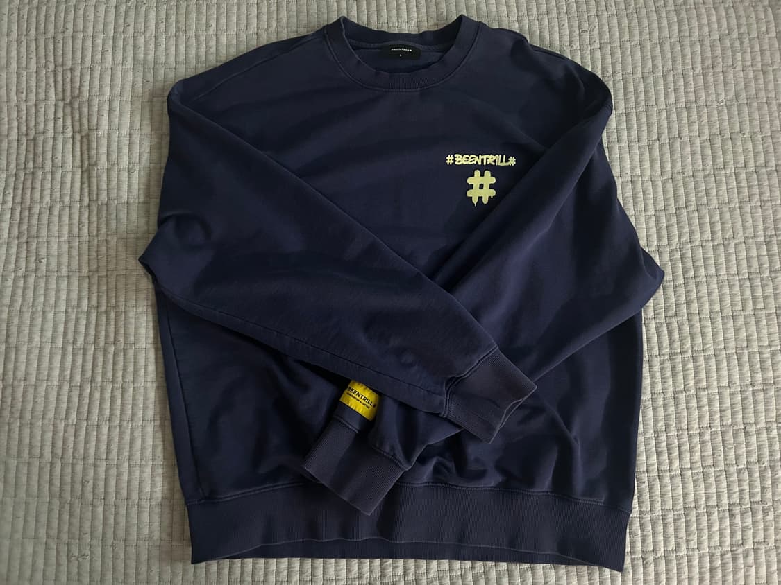 빈트릴 네이비 맨투맨 상품이미지1