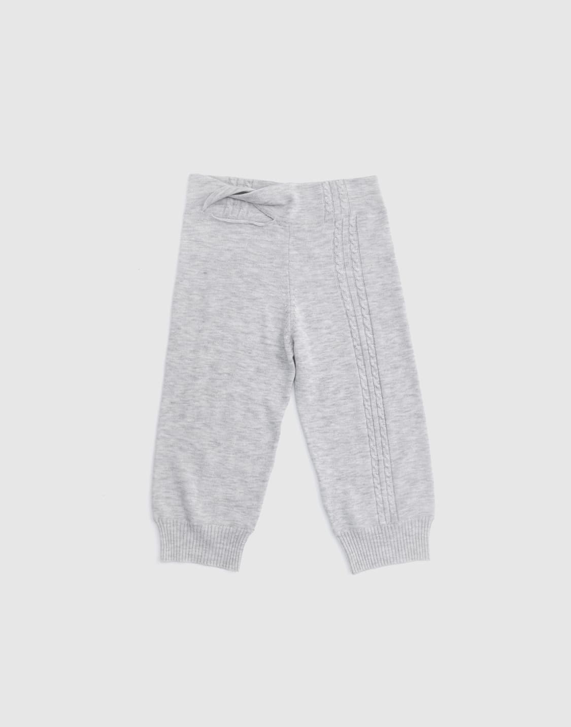 TWISTED ROPE KNIT PANTS (LIGHT GREY) 상품이미지3