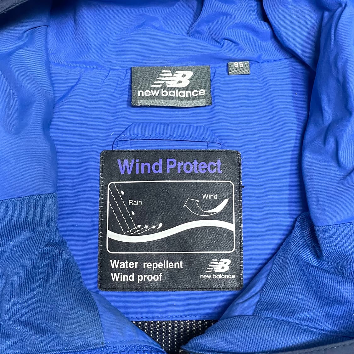 뉴발란스 네이비 윈드브레이커 바람막이 점퍼 남성M 상품이미지4