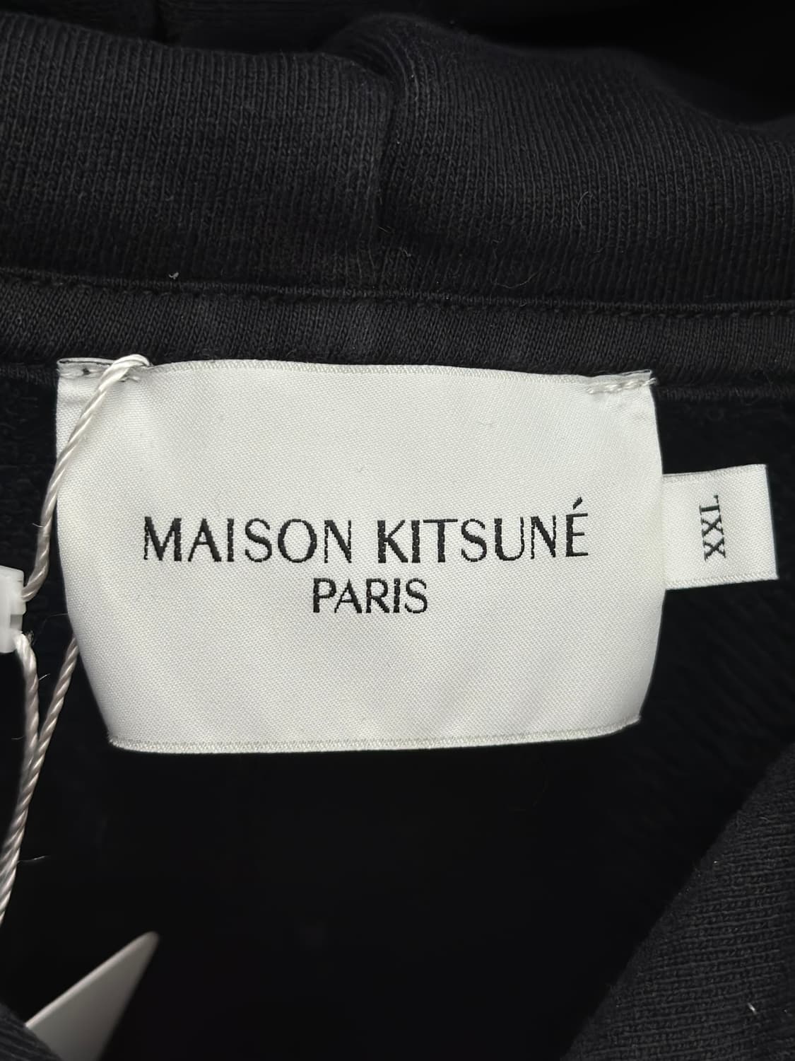 메종키츠네 그레이 폭스헤드 블랙 후드티  상품이미지8