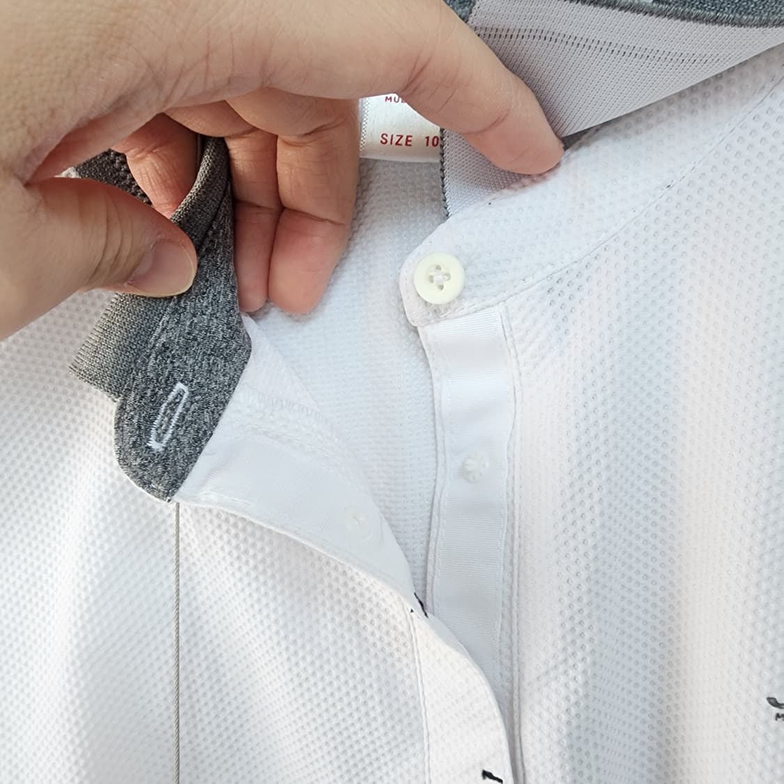 JDX 화이트 민소매 폴로티 상품이미지4