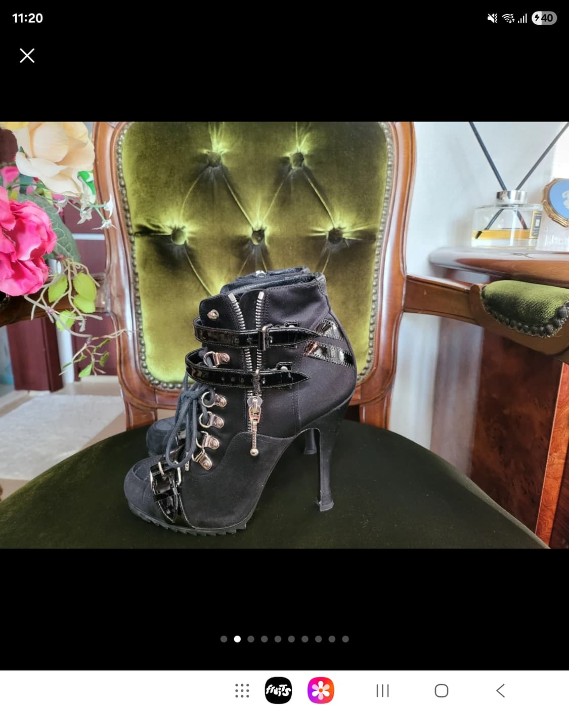 박스채 새상 발렌시아가 니콜라스 제스키에르 레이스업 부티 부츠 상품이미지2