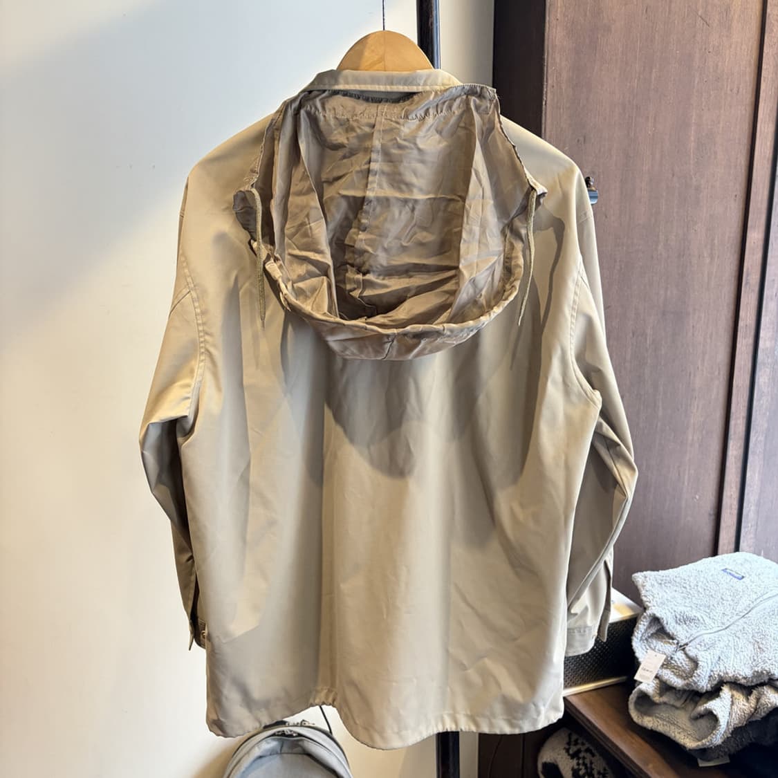 16352 - 입생로랑 베이지 폴리 후드 자켓 상품이미지6