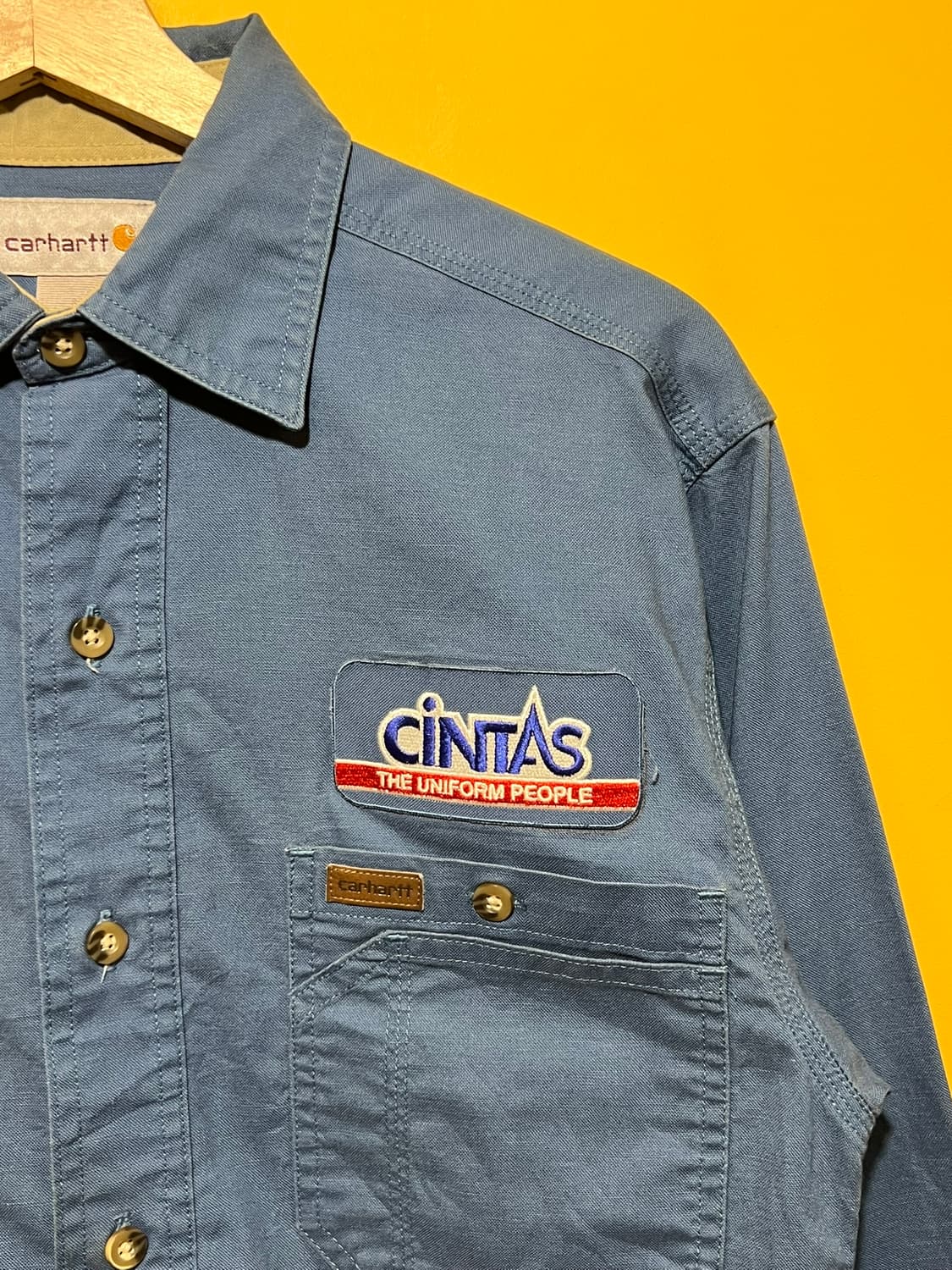 [S] 칼하트 Cintas 컴퍼니 유니폼 워크 셔츠 빈티지 상품이미지3