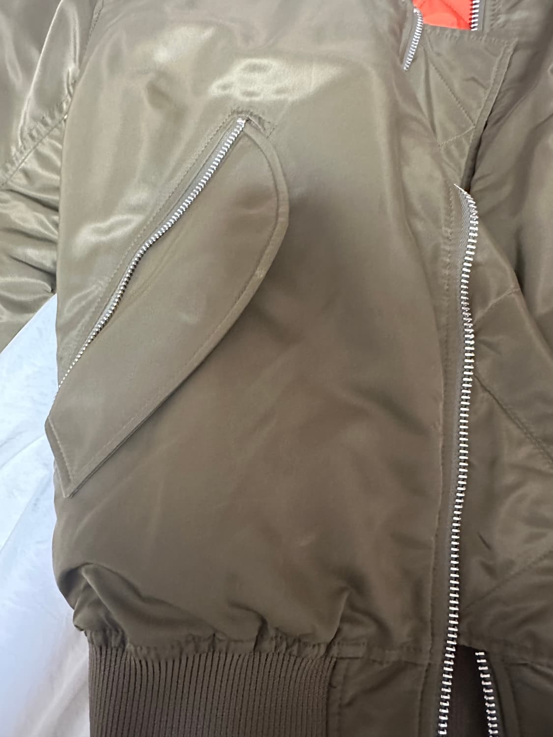 아크네 마키오 봄버 사파리 그린 44 상품이미지5