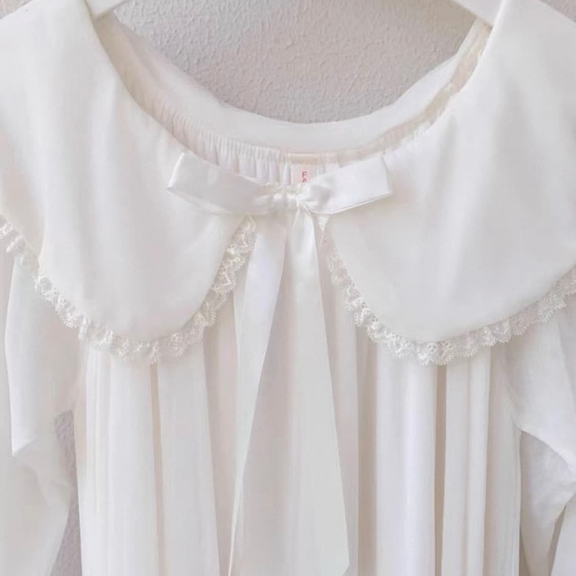 [빈티지] 화이트 앤틱 레이스 파자마 원피스 상품이미지2