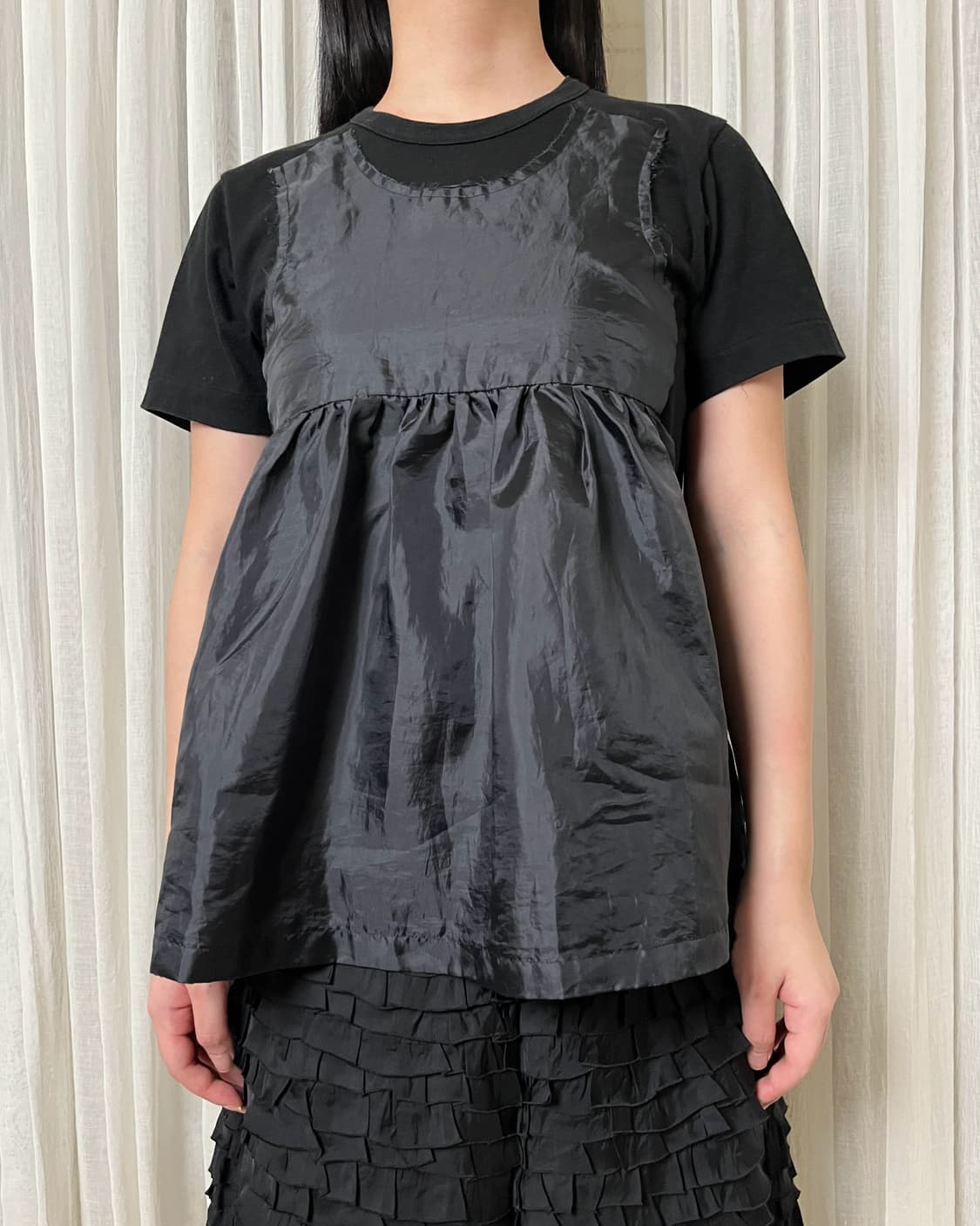 꼼데가르송 큐프라 패치 레이어드 티셔츠 comme des garcons 상품이미지7