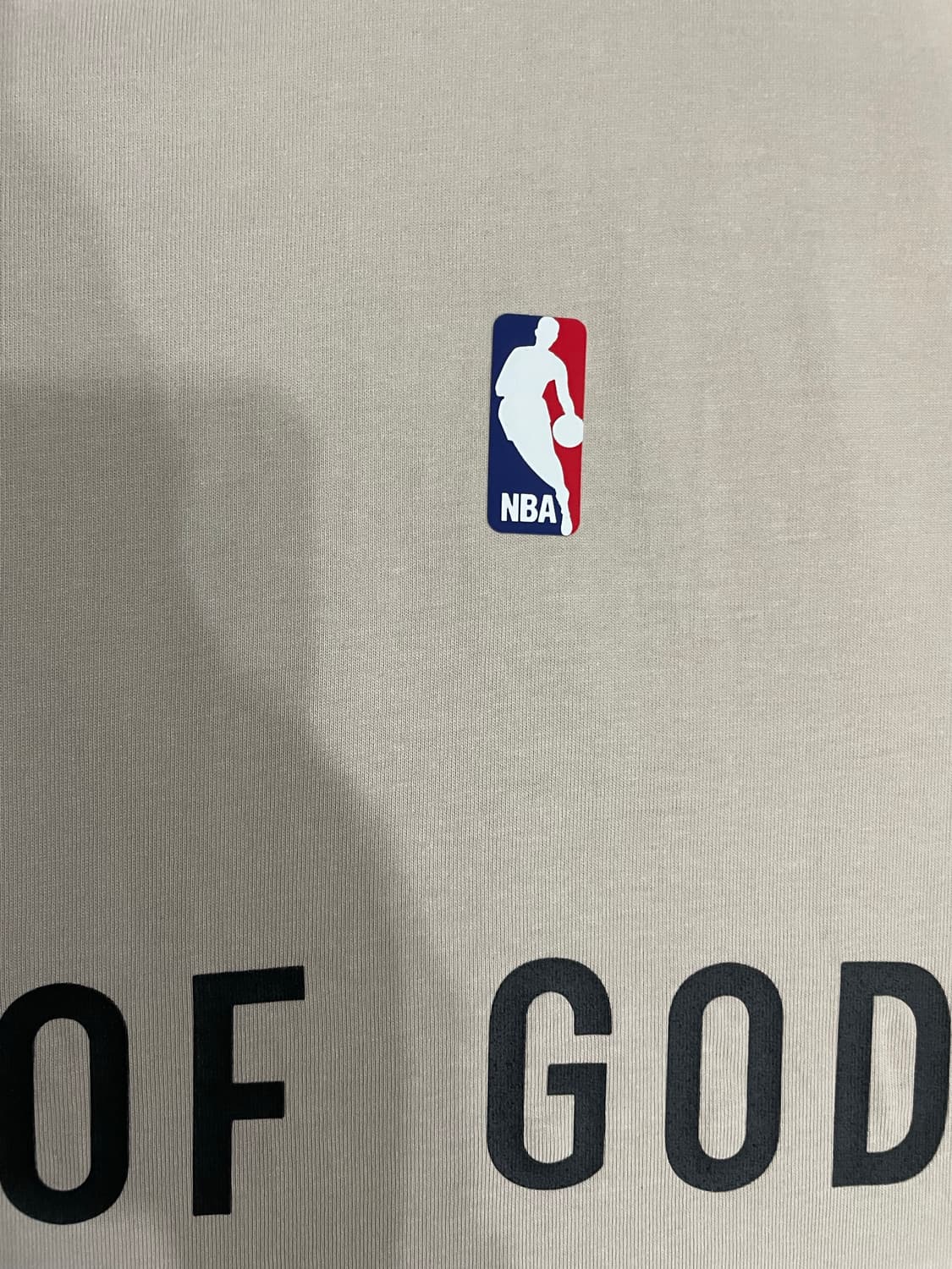 나이키 x 피어오브갓 웜업 티셔츠 오트밀 상품이미지4